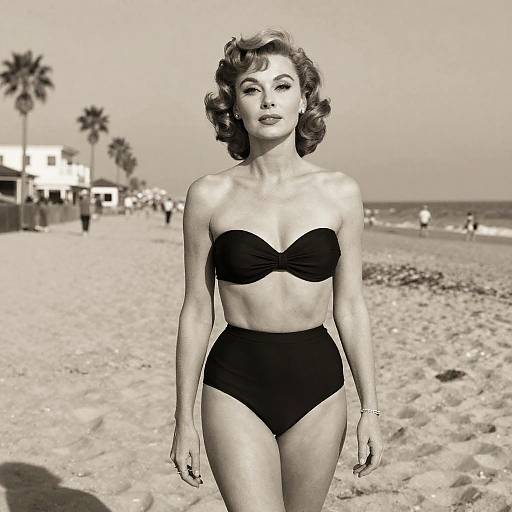 Lauren Bacall Vintage Bikini Shoot