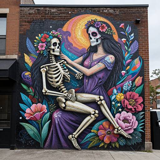Mural of Duality: Life and Death
