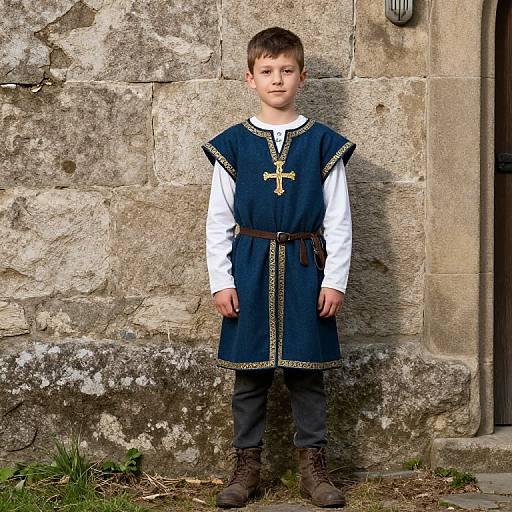 Medieval Boy in Fancy Dress
