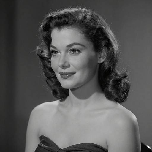 Elegant 1940s Black and White Portrait