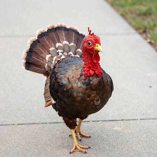 Infant in Turkey Costume Strolling