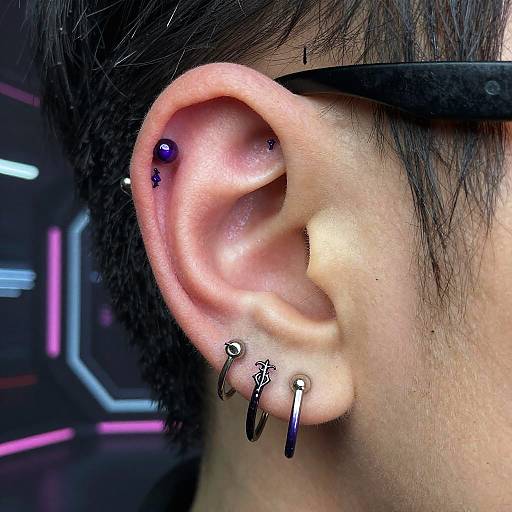 Futuristic Gothic Ear Piercings
