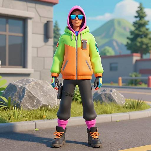 Brite Bomber in Vibrant Summer Landscape