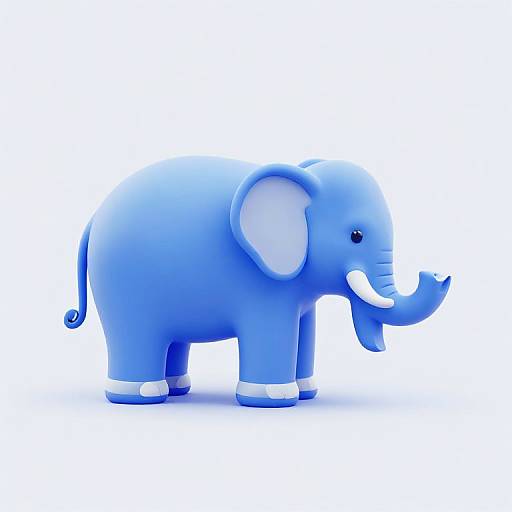 Modern 3D Crane and Elephant Logo