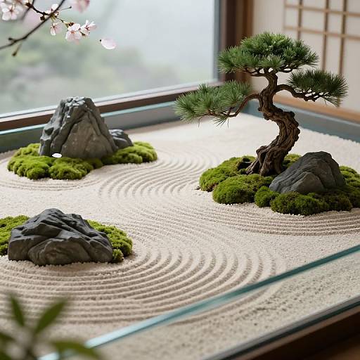 Tranquil Zen Garden Digital Art