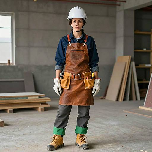 Portrait of a Female Construction Worker