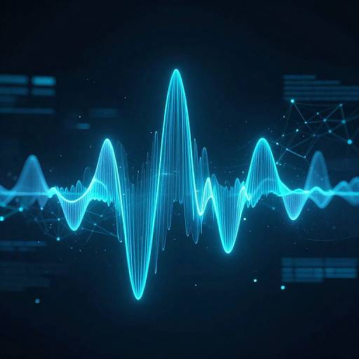 Futuristic Neon Cyberpunk Waveform Interface