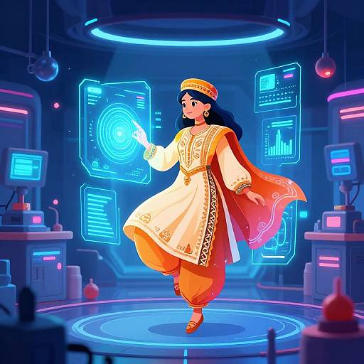 Futuristic Pakistani Art with Heritage