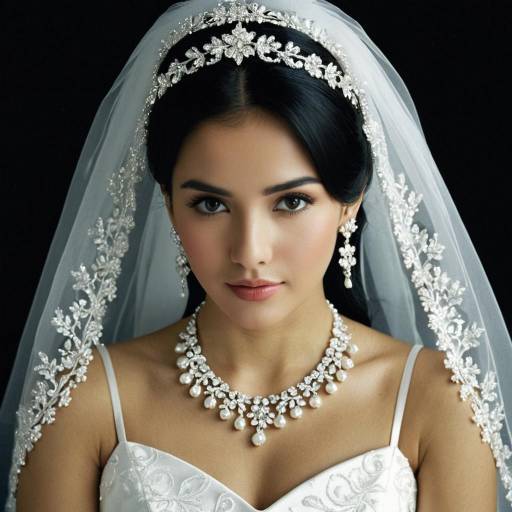 Elegant Bride in Traditional Wedding Attire