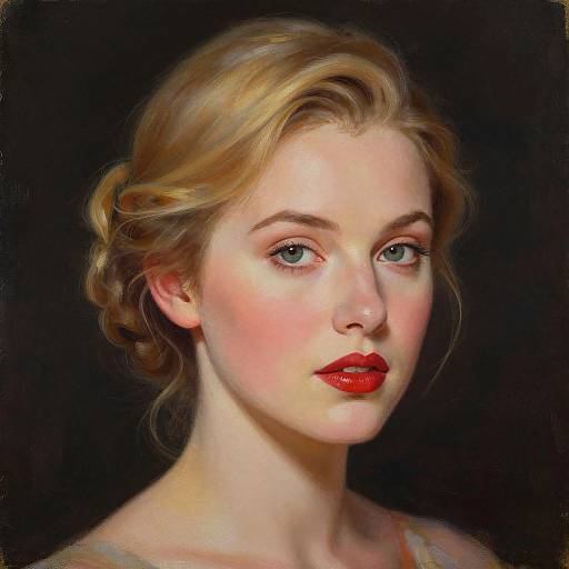 Hyper-Realistic Portrait of Elegant Woman