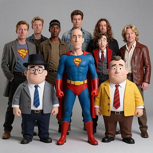 Diverse Mikes in Elaborate Costumes