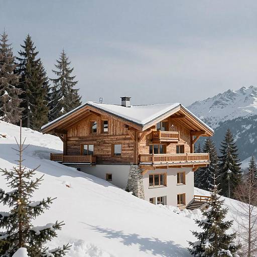 Alpine Minimalist Chalet Birds-Eye View