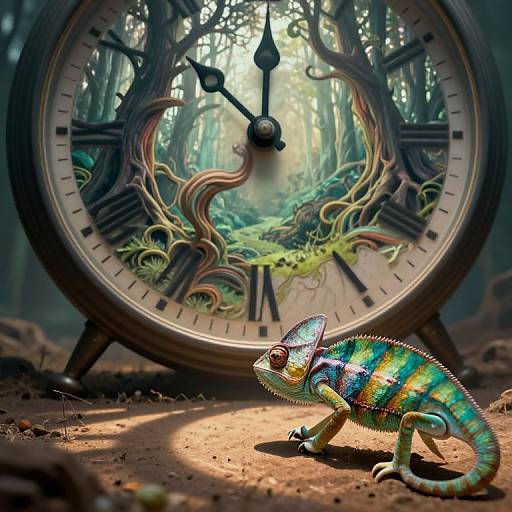 Surreal Timepiece and Chameleon Realm