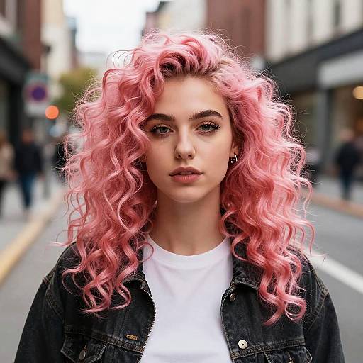 Vibrant Portrait of Urban Woman