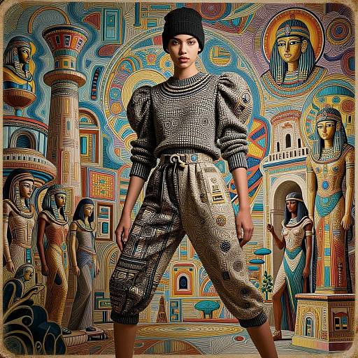 Afrofuturistic Fashion Portrait Masterpiece