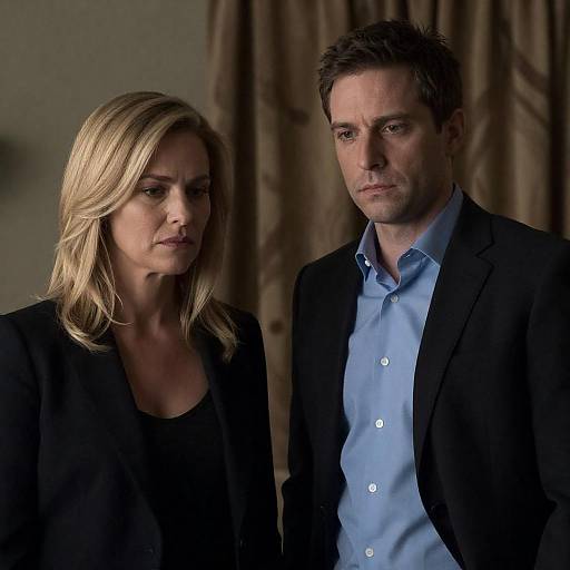 Dramatic Indoor Portrait: Woman and Man