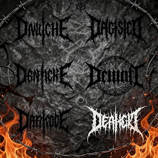 Deathcore Blackletter Logo Design