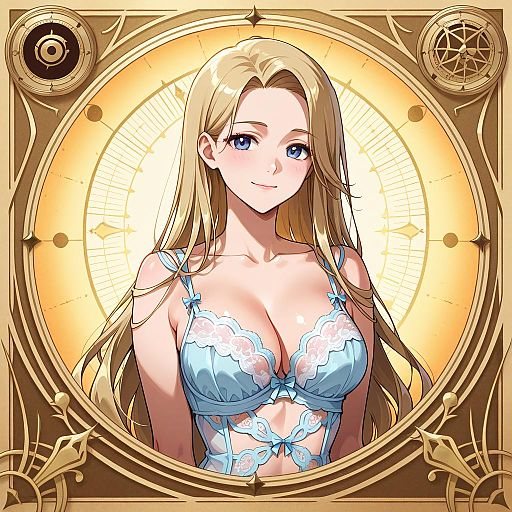 Joyful Mother in Elegant Lingerie Shoot