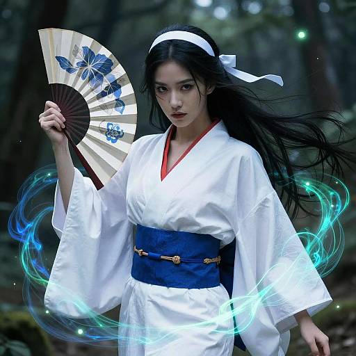 Mystical Woman with Magical Fan