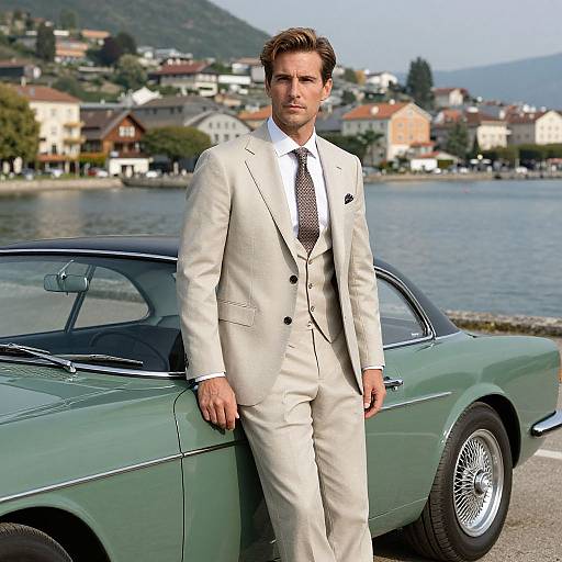 Sophisticated Man by Classic Car