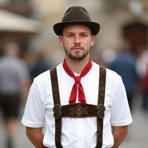 Realistic Bavarian Man in Costume