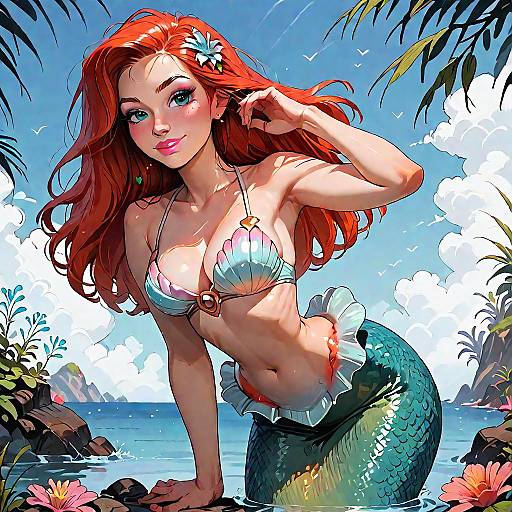 ArielWaifu: A Cute Mermaid Encounter