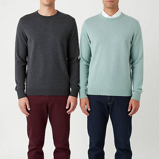 Two Men Holding Hands in Casual Wear