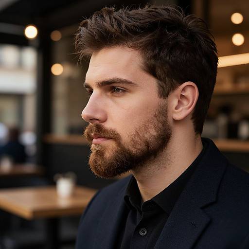 Stylish Young Man with French Goatee