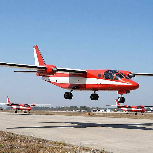 Futuristic VTOL Aircraft Over Barren Landscape