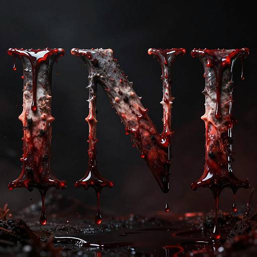 Drippy Blood Font with Horror Theme