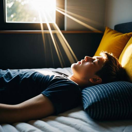 Serene Morning Scene of Sleeping Boy