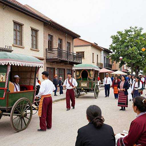 Historic Town Cultural Festival Scene