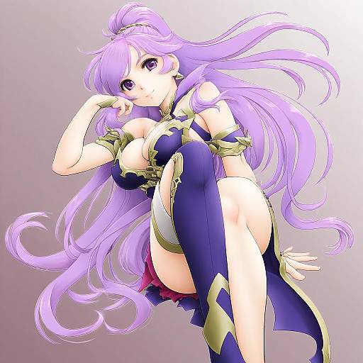 Illustration of Ishtar (fire emblem), fire emblem in the style of Fuji shinobu