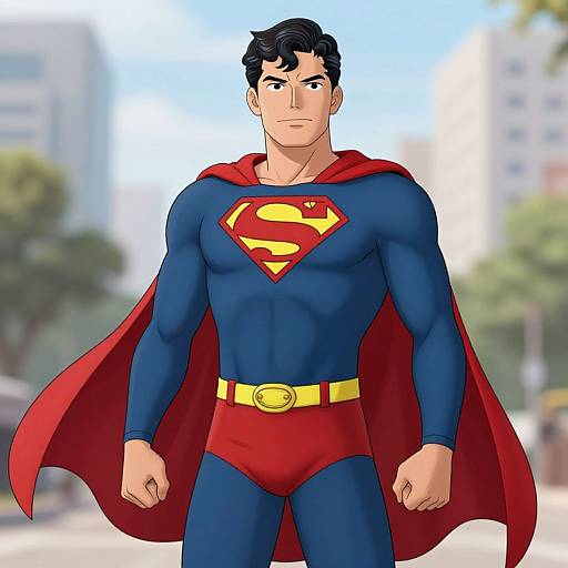 Realistic Superboy in Original Costume