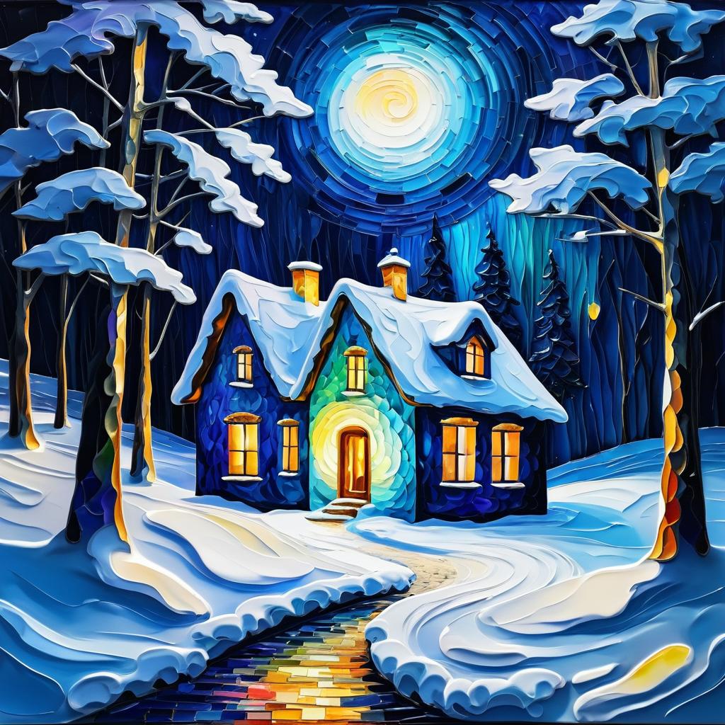 Mystical Winter Landscape with Dreamlike Charm