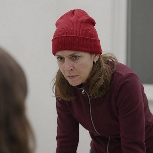 Intense Middle-Aged Woman Portrait