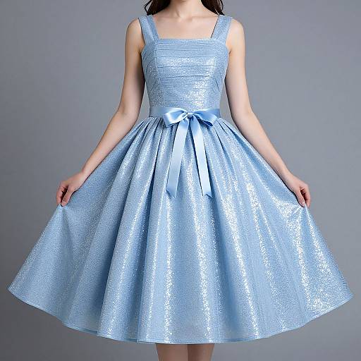 Queen Sparkles Blue Birthday Dress