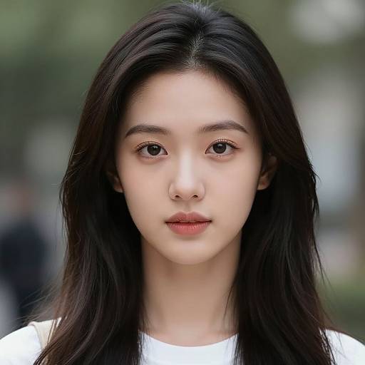 Photorealistic Asian Beauty Portrait
