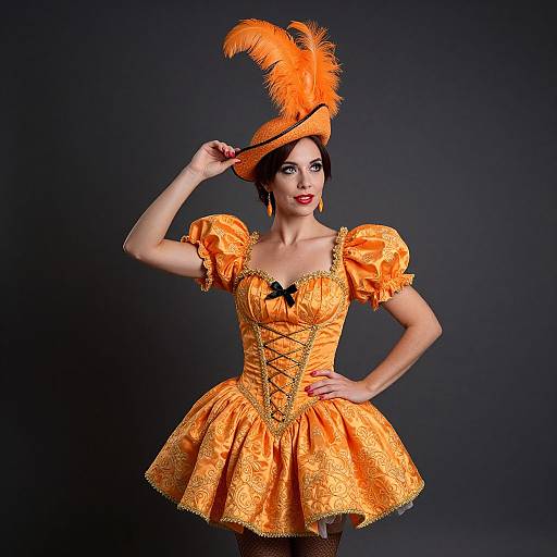 Elegant Woman Circus Ringmaster Costume