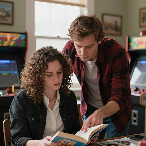 Intimate Scene in a Cluttered Room