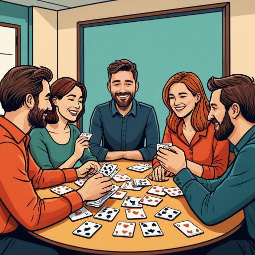 Group Playing Card Game Together