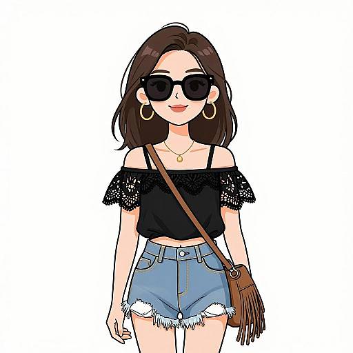 Bohemian Woman in Casual Chic