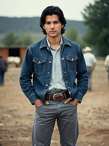 Male Gray Trousers Outfit Pose