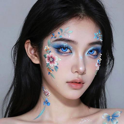 Ethereal Floral Surrealism Portrait