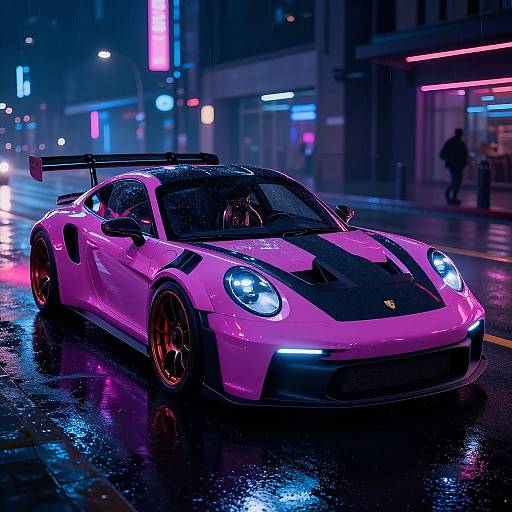 Futuristic GT3RS Cyberpunk Night