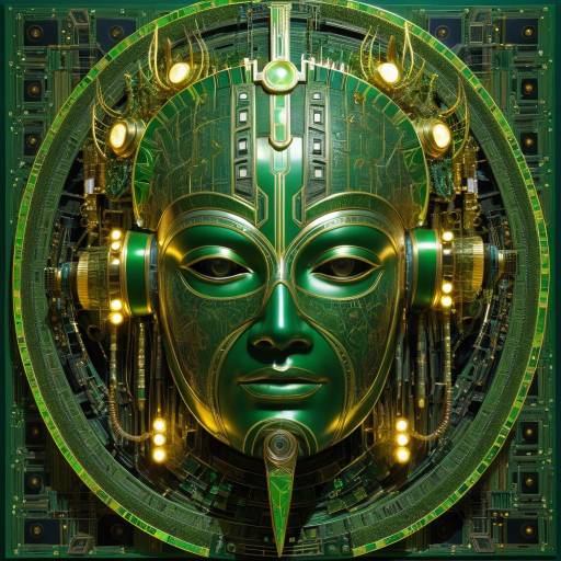 Futuristic Cybernetic Face Mask