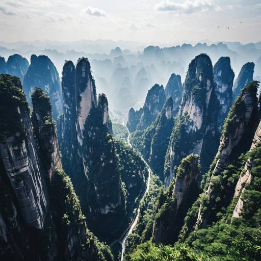 Stunning Bird's Eye View of Zhangjiajie