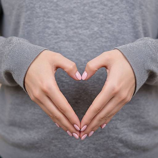 Graceful Hands Forming Heart Shape