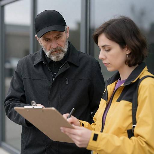 Candid Portrait of Engaged Individuals