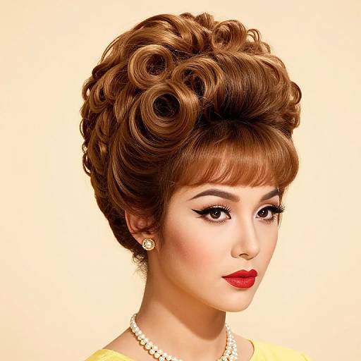1960s Beehive Bouffant Retro Style